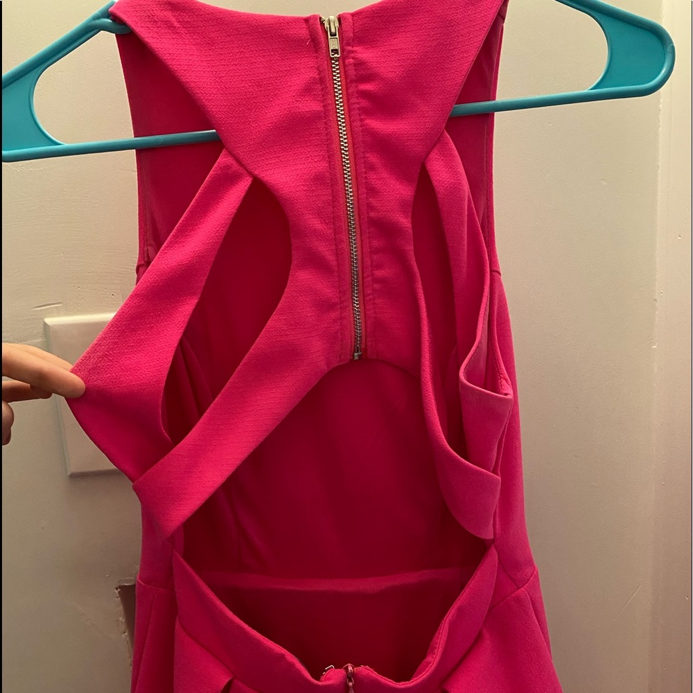Lulus pink midi dress